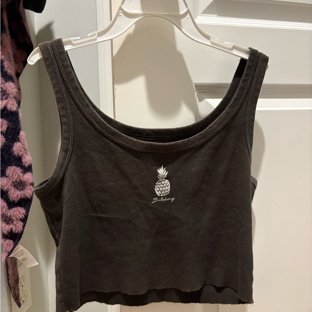 Billabong Black Pineapple Crop Top